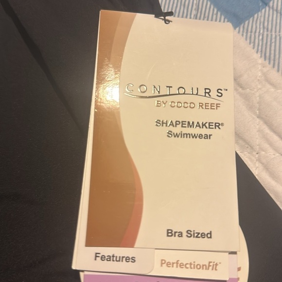 NWT: Coco Reef Contours Slimming Stellar Shirred Side Tie One Piece 14/38C - Picture 7 of 16